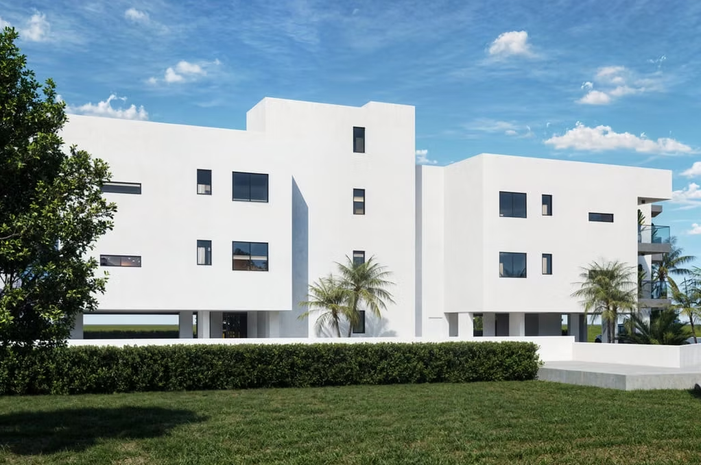 Modern white building architecture